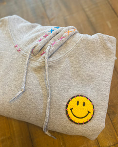 Pre Order Hoodie with Smiley Patch