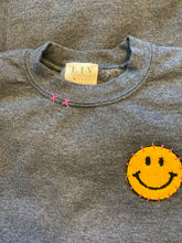 Load image into Gallery viewer, Pre Order Crewneck Smiley Patch Sweatshirt