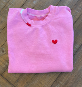 Kids Overdyed Pink Crewneck sweatshirt