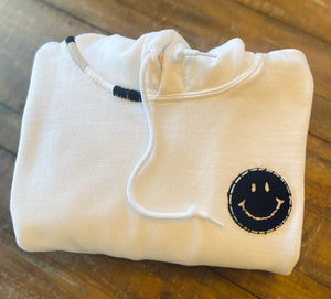 Pre Order Hoodie with Smiley Patch